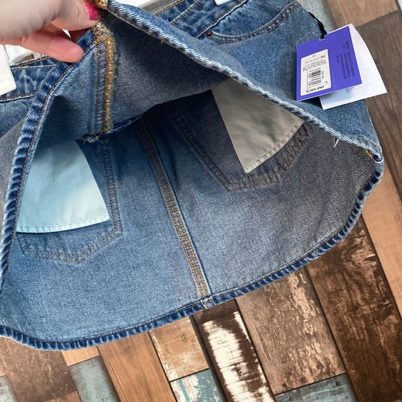 Future collective denim crossover front skirt - Picture 4 of 12